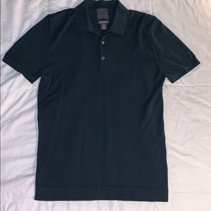 H&M Men’s Silk-Blend Forest Green Polo Size Small